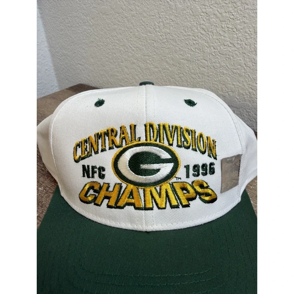 Vintage Green Bay Packers 1996 NFC Central Division Champs Snapback Hat